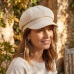 Béret octogonal vintage à carreaux pour femme – Image 5