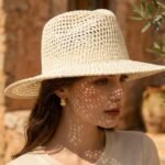 Chapeau de soleil en paille style fedora pour femme – Image 3