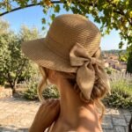 Chapeau de soleil élégant en paille avec nœud décoratif – Image 6