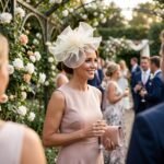 Chapeau de Mariage Fascinator Bibi en Maille et Plumes avec Serre-Tête Amovible – Image 7