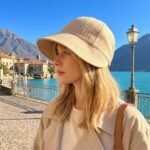Casquette pour femme en coton avec protection UV