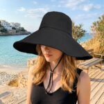 Chapeau de soleil pliable à large bord en coton – Image 6