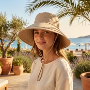 Chapeau de sortie large bord pour femme