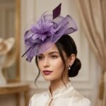 Chapeau fascinateur de mariage vintage pour femme – Image 4