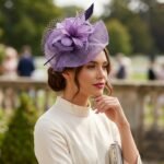 Chapeau fascinateur de mariage vintage pour femme – Image 5
