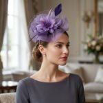 Chapeau fascinateur de mariage vintage pour femme – Image 3