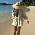 Chapeau de Paille Femme Grand Bord 13cm à ruban – Image 3