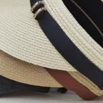 Chapeau Visière de Plage pour Femme en Paille – Image 5