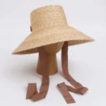 Chapeau de Paille Femme Grand Bord 13cm à ruban – Image 8