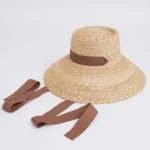 Chapeau de Paille Femme Grand Bord 13cm à ruban – Image 4