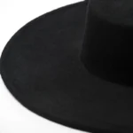 Chapeau canotier en laine à large bord pour femme – Image 7
