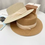 Chapeau de paille de canotier pour femme chic et décontracté – Image 8