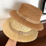 Chapeau coréen en paille tressée pour femme – Image 8