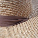 Chapeau Capeline de Plage pour Femme en Paille de Blé Naturelle – Image 7