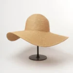 Capeline de plage pliable en papier tressé – Image 2