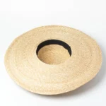 Chapeau Capeline de Plage pour Femme en Paille de Blé Naturelle – Image 3