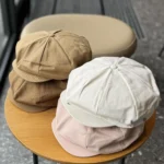 Casquette Gavroche en Coton Style Béret Rétro – Image 3