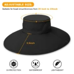 Chapeau de pêcheur unisexe UPF 50+ à large visière – Image 9