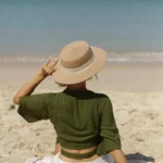 Chapeau de soleil  pour femme en paille – Image 4