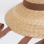 Chapeau de Paille Femme Grand Bord 13cm à ruban – Image 9