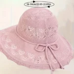 Chapeau de soleil en dentelle et maille – Image 2