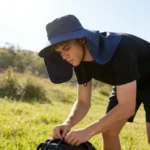Chapeau de Randonnée Unisexe avec Voile de Protection Nuque – Image 3