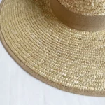 Chapeau Panama en Paille pour Femme à Grand Bord de 11 cm Style Capeline Tressée – Image 8