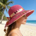 Chapeau de soleil motif floral et protection solaire – Image 6