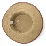 Chapeau de paille respirant avec ceinture décorative – Image 6