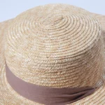 Chapeau Capeline de Plage pour Femme en Paille de Blé Naturelle – Image 6