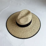 Chapeau Panama en Paille pour Femme à Grand Bord de 11 cm Style Capeline Tressée – Image 7