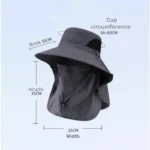Chapeau Anti-UV avec Protège-Nuque et Masque Intégral – Image 5