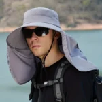 Chapeau de Randonnée Unisexe avec Voile de Protection Nuque – Image 6