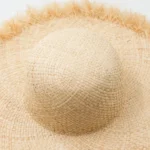 Chapeau de Soleil en Raphia Style Florentin - Capeline à Bords Frangés – Image 6