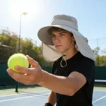 Chapeau de Randonnée Unisexe avec Voile de Protection Nuque – Image 2