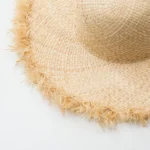 Chapeau de Soleil en Raphia Style Florentin - Capeline à Bords Frangés – Image 7