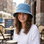 Chapeau bob en jean décontracté – Image 3