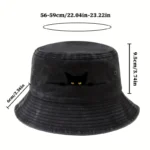 Chapeau bob avec motif chat espiègle – Image 2