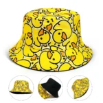 Bob réversible jaune à motif canards – Image 6