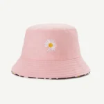 Chapeau bob réversible à motif marguerites