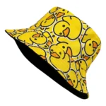 Bob réversible jaune à motif canards – Image 7