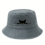 Chapeau bob avec motif chat espiègle – Image 7