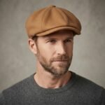 Casquette gavroche vintage en laine et polyester style rétro – Image 3
