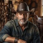 Chapeau de cowboy ceinture cloutée – Image 2