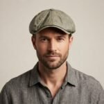 Casquette gavroche vintage en coton délavé – Image 3