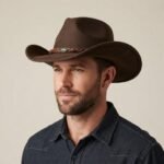 Chapeau de cowboy avec lanières tressées et détail métallique – Image 5