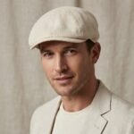 Casquette gavroche effet lin style casual