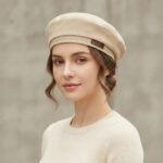 Béret en tweed style britannique chic pour femme – Image 3