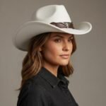 Chapeau de cowboy unisexe avec ceinture en cuir et taureau – Image 4