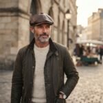 Casquette gavroche vintage en simili cuir – Image 3